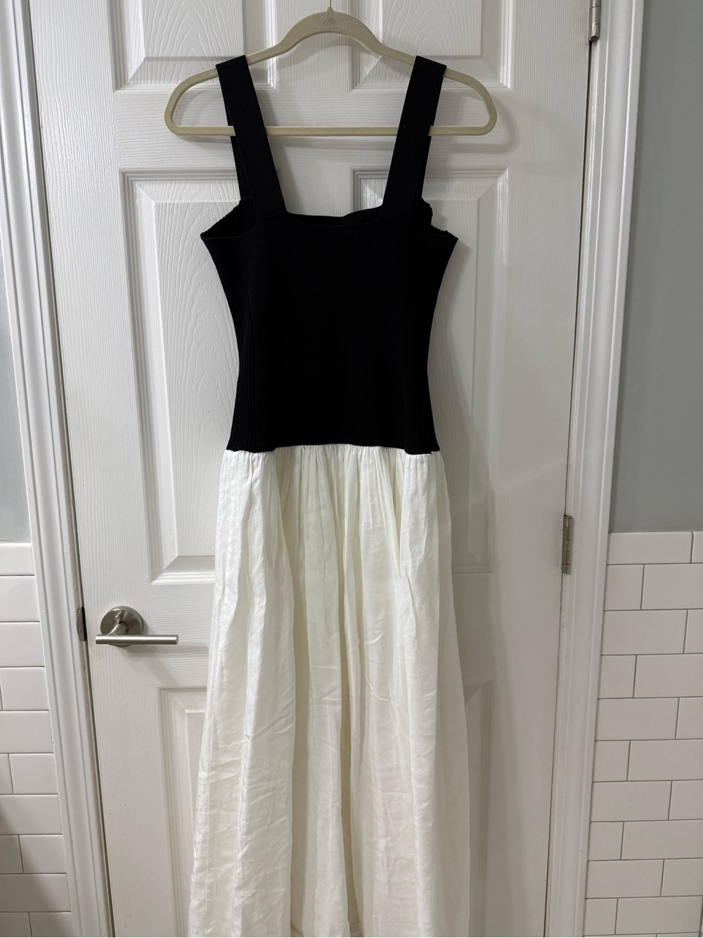 La Ligne Black and White Midi Dress -Small - Picture 14 of 14